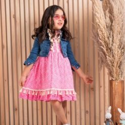 Alternative view of فستان بناتي تركي جاكت جينز