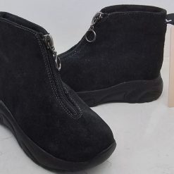 بوت بناتي جلد سحاب