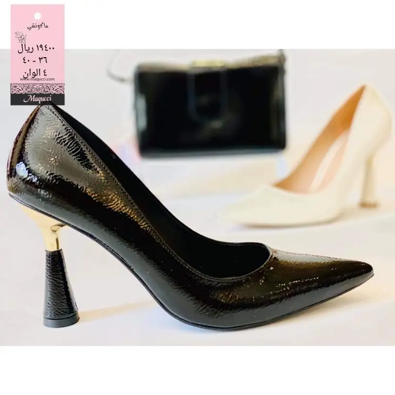 حذاء نسائي سهره ساده كعب طويل تركي